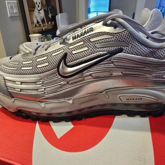 Nike Air Max TL 2.5 Metallic Silver HM8818-001 Men's Size 12 New Sneakers Shoes - Picture 1 of 15